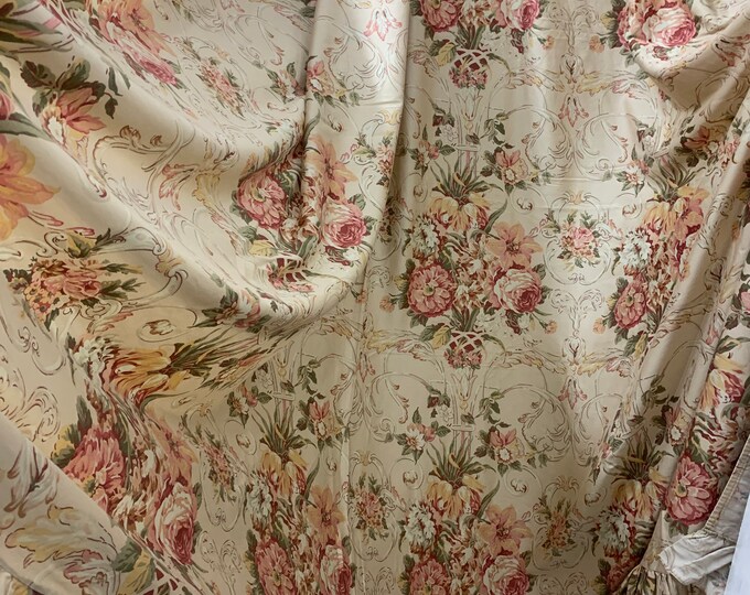 Vintage Ralph Lauren Guinevere Aragon Medieval Floral Ruffles Flat