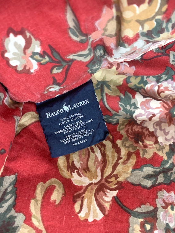 Vintage Ralph Lauren Polo Danielle Marseille red floral scrolls