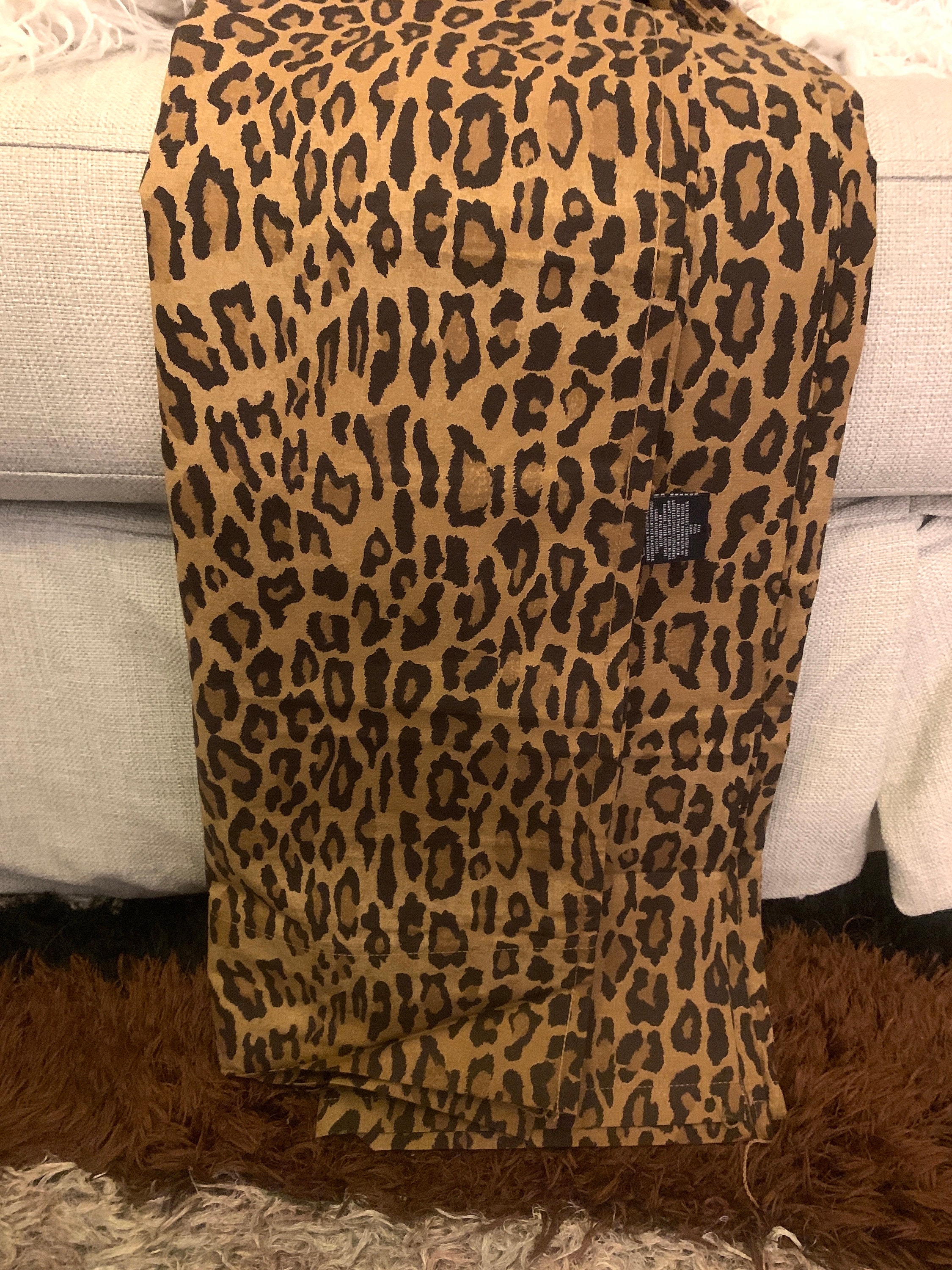 Vintage Ralph Lauren Guinevere Aragon Medieval Leopard Print Tan Black Full Flat Sheet Ralph Lauren Bedding Animal Cheetah Print Sheet Etsy