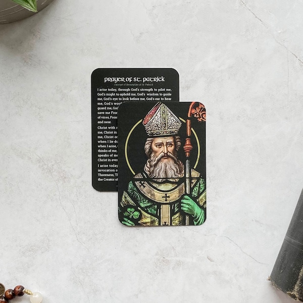 St. Patrick Prayer Card || Breastplate of St. Patrick