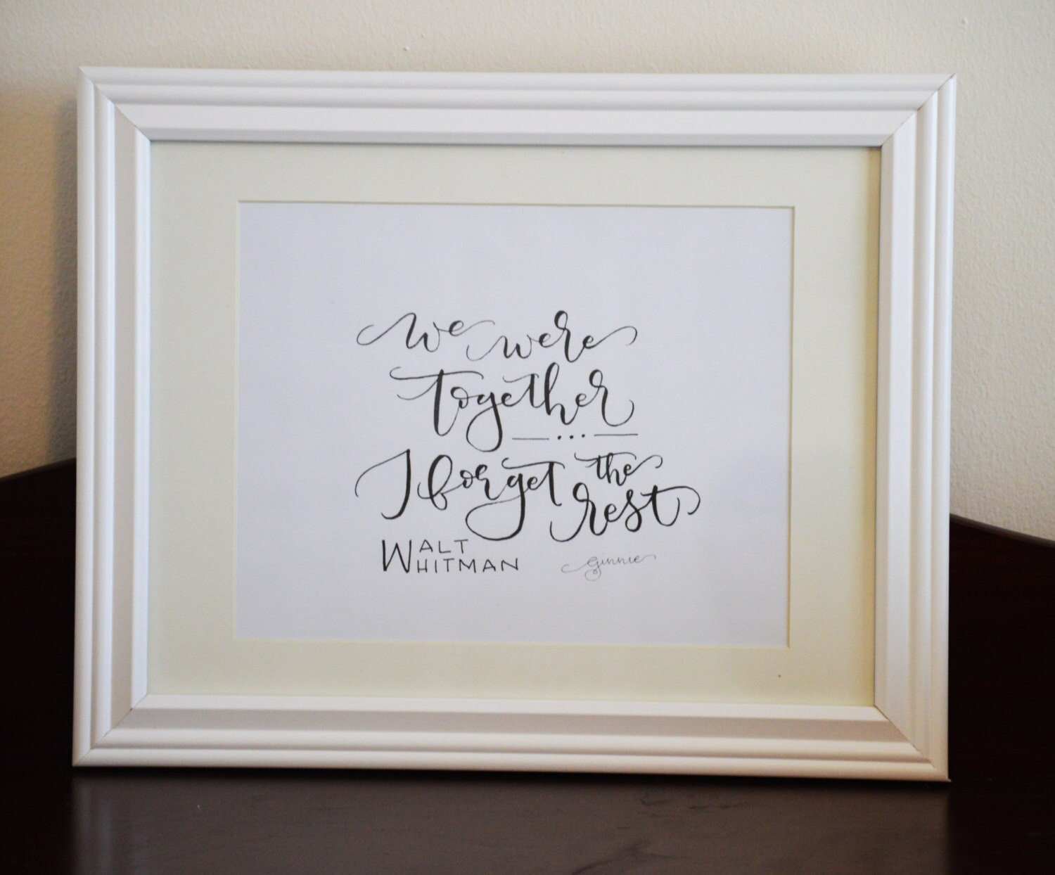 We Were Together Print Etsy