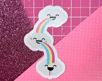 Puking Rainbows Sticker