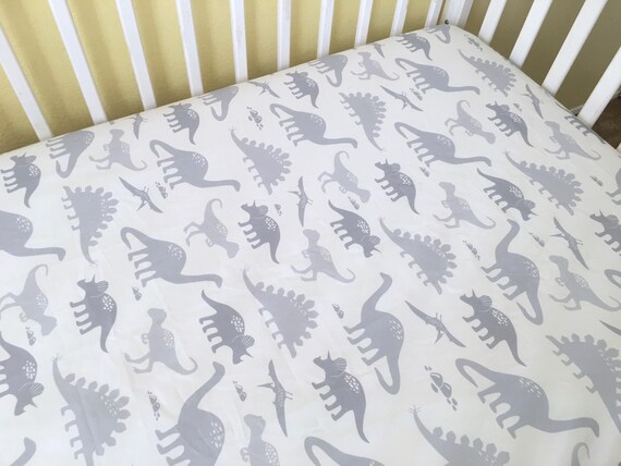 dinosaur fitted crib sheet