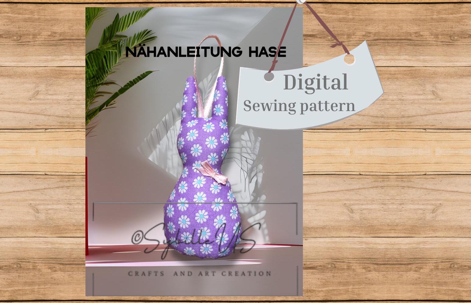 Easter Bunny Sewing Pattern: Easy DIY Fabric Ornament (PDF Download) - Etsy