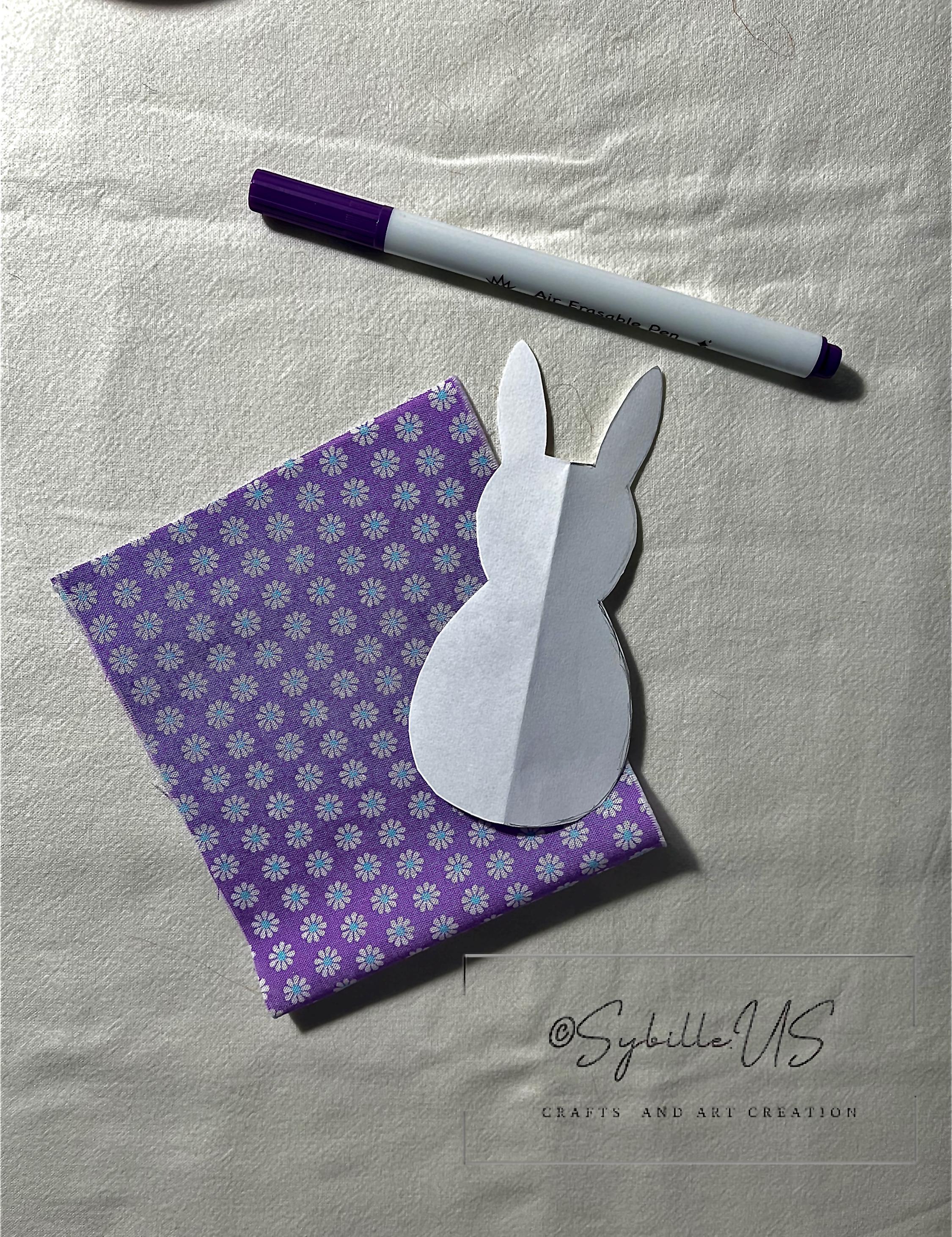 Easter Bunny Sewing Pattern: Easy DIY Fabric Ornament (PDF Download) - Etsy