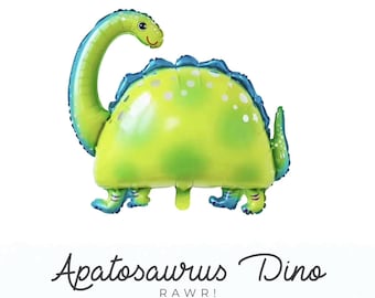 Apatosaurus Dinosaur Animal Balloons | kids, birthday party, boys, Tyrannosaurus, T-Rex, Raptor, Party Decorations, Cartoon J14