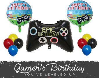 Video Game Controller Balloon 23" - Kids, Birthday Party, Boys, Kids at Heart, Man Child, Party Decor, Men