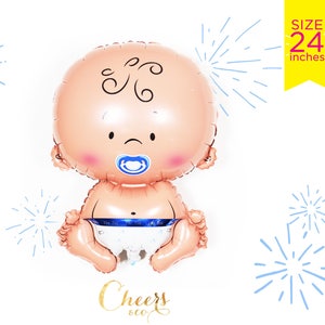 セール!! 男の子用ホイルバルーン - マイラーバルーン - パーティーバルーン - パーティーデコレーション - パーティー小道具 - パーティー用品 - ベビーシャワーデコレーション