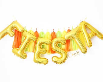 16" letter balloons "FIESTA"