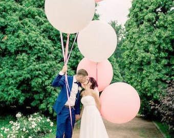 36" Jumbo Round Latex Balloon - pastel balloon - big round balloon - jumbo balloon - macaron balloon