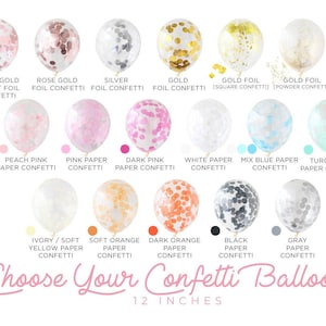 5/10/15pcs 12&quot; Confetti balloons - latex balloons - party balloons - party decor