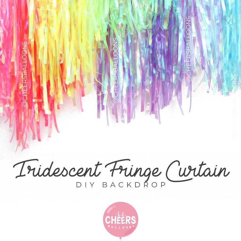 Iridescent Fringe Curtain Summer Party Decor Diy Backdrop