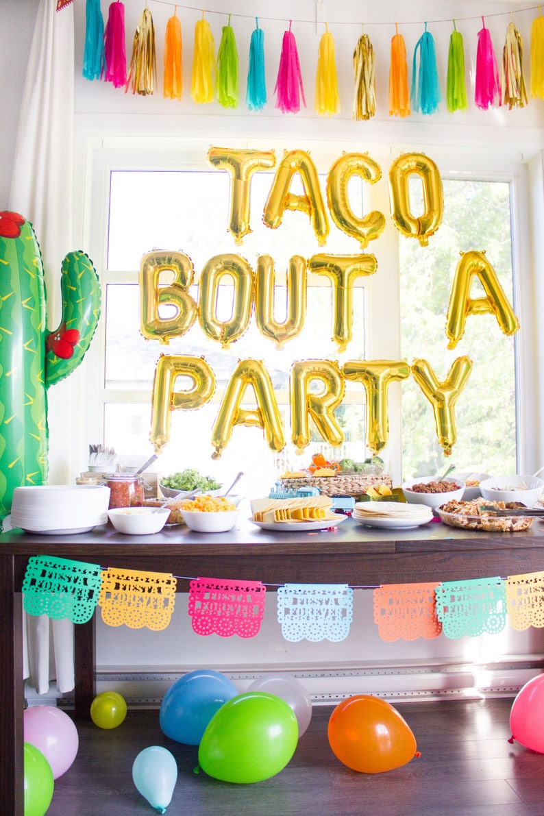 16 letter balloons TACO BOUT A PARTY image 2