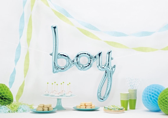 Boy letter balloons discount