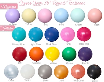 36" HUGE Round Latex Balloon - pastel balloon - big round balloon - jumbo balloon - macaron balloon