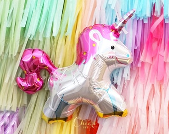 ペガサスバルーンアニマル かわいいユニコーンバルーン 馬の角 39