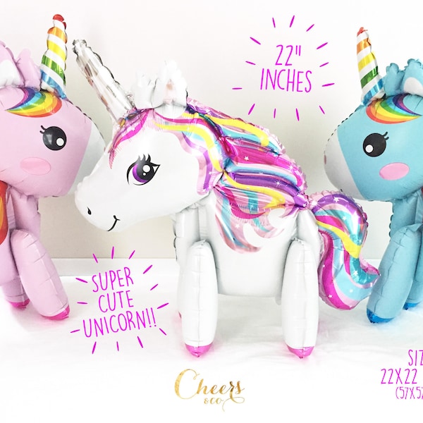 CRAZY SALE!! 22" Rainbow Unicorn foil balloon - super cute!!