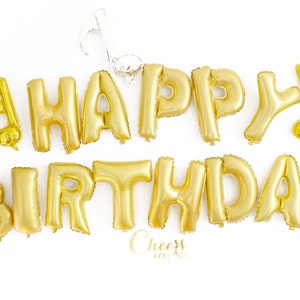 Year End SALE!! 16&quot; HAPPY BIRTHDAY Set Foil Balloon - Party Balloon - Party Decor- Party Supply - Birthday Decor - Birthday Party Decoration
