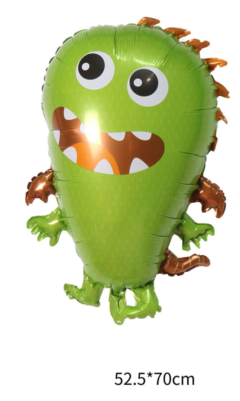 Little Cute Monster Balloon 30 Funny, Silly Monster, Alien, Monster Bash, Monster Decor, Birthday Decor, Sons Birthday Green Monster