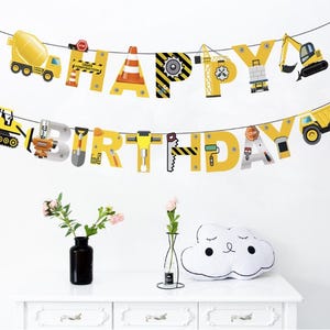 Construction Birthday Banner – Under Construction Party Decor