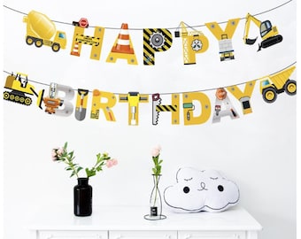 Construction Birthday Banner – Under Construction Party Decor