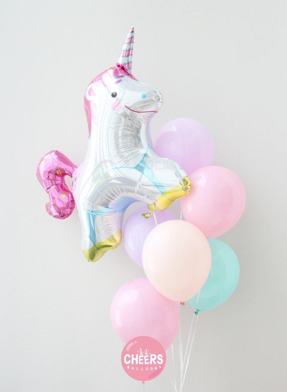 Guirlande ballons macarons licorne princesse