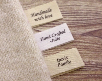 Personalized Cotton Sewing Labels - Centerfold