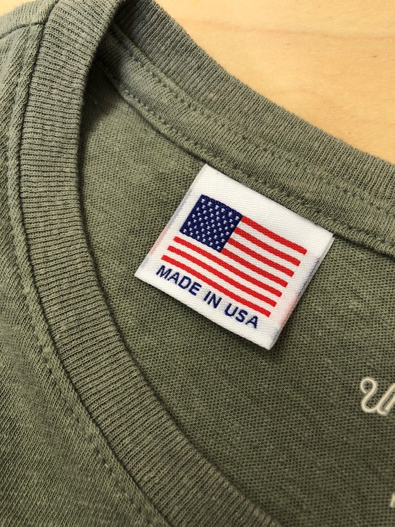 アメリカ製ラベル、アメリカ国旗タグ - Etsy 日本