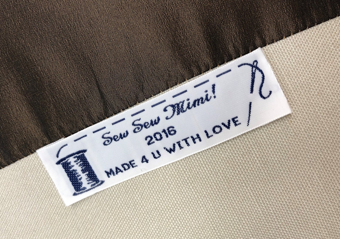 Personalized 100 Woven Sewing Labels Etsy