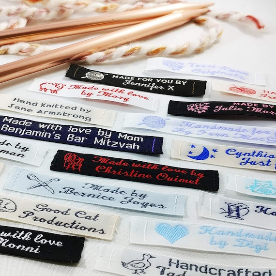 Personalized Sewing Labels sew on Clothing Labels, Custom Twill  Label,Personalized Sewing Labels with Name,Handmade Crafts Gift (3,50 Pcs)