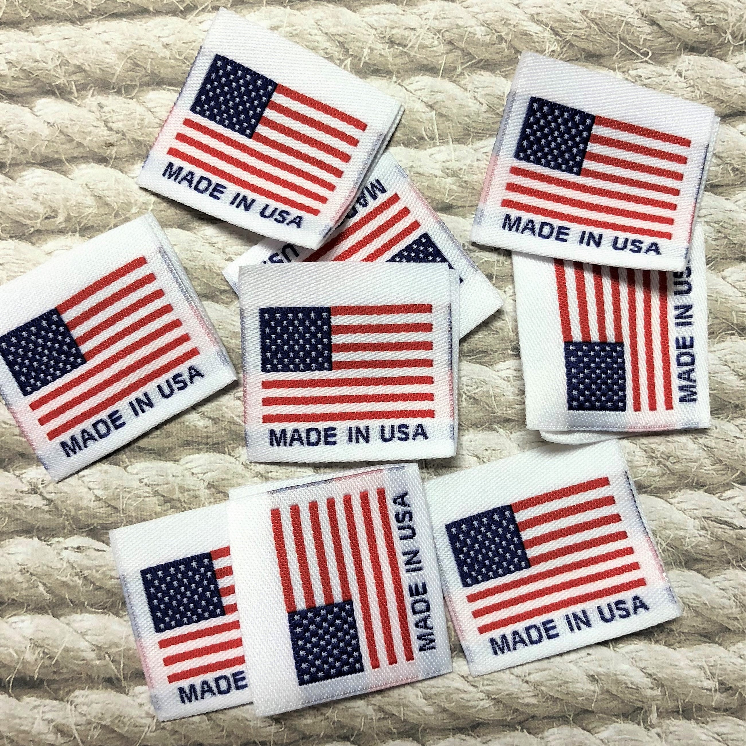 アメリカ製ラベル、アメリカ国旗タグ - Etsy 日本