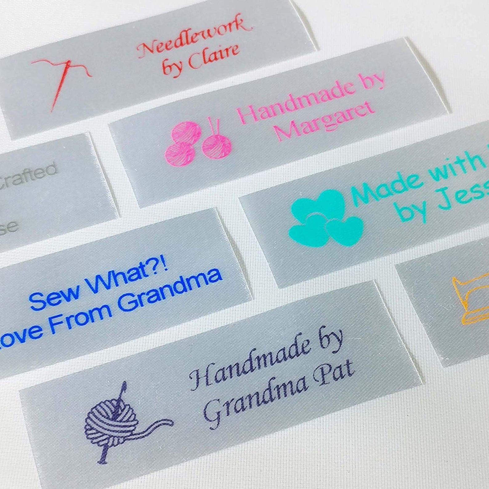 Personalized Satin Sewing Labels Etsy