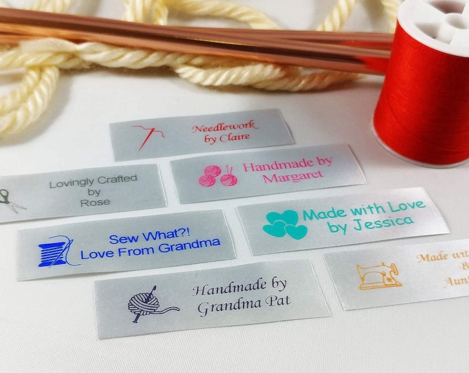 Personalized Satin Sewing Labels