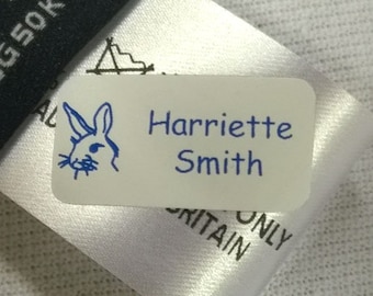 Just Stick Clothing Name Labels - No Sew! No Iron!  Stick on Labels for Clothes.