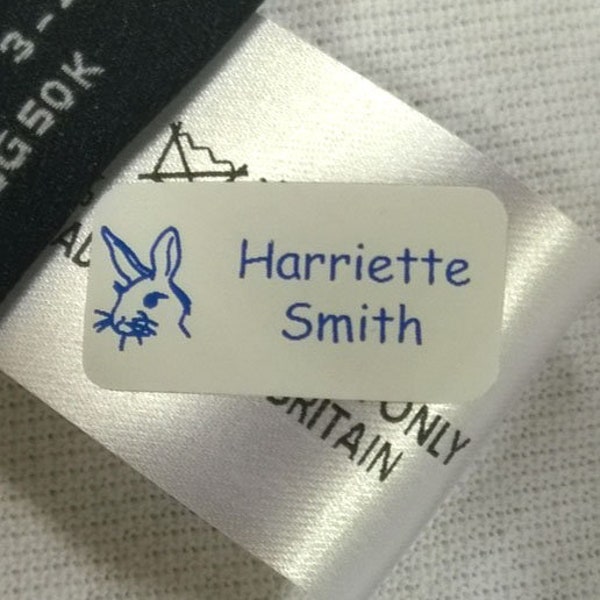 Just Stick Clothing Name Labels - No Sew! No Iron!  Stick on Labels for Clothes.