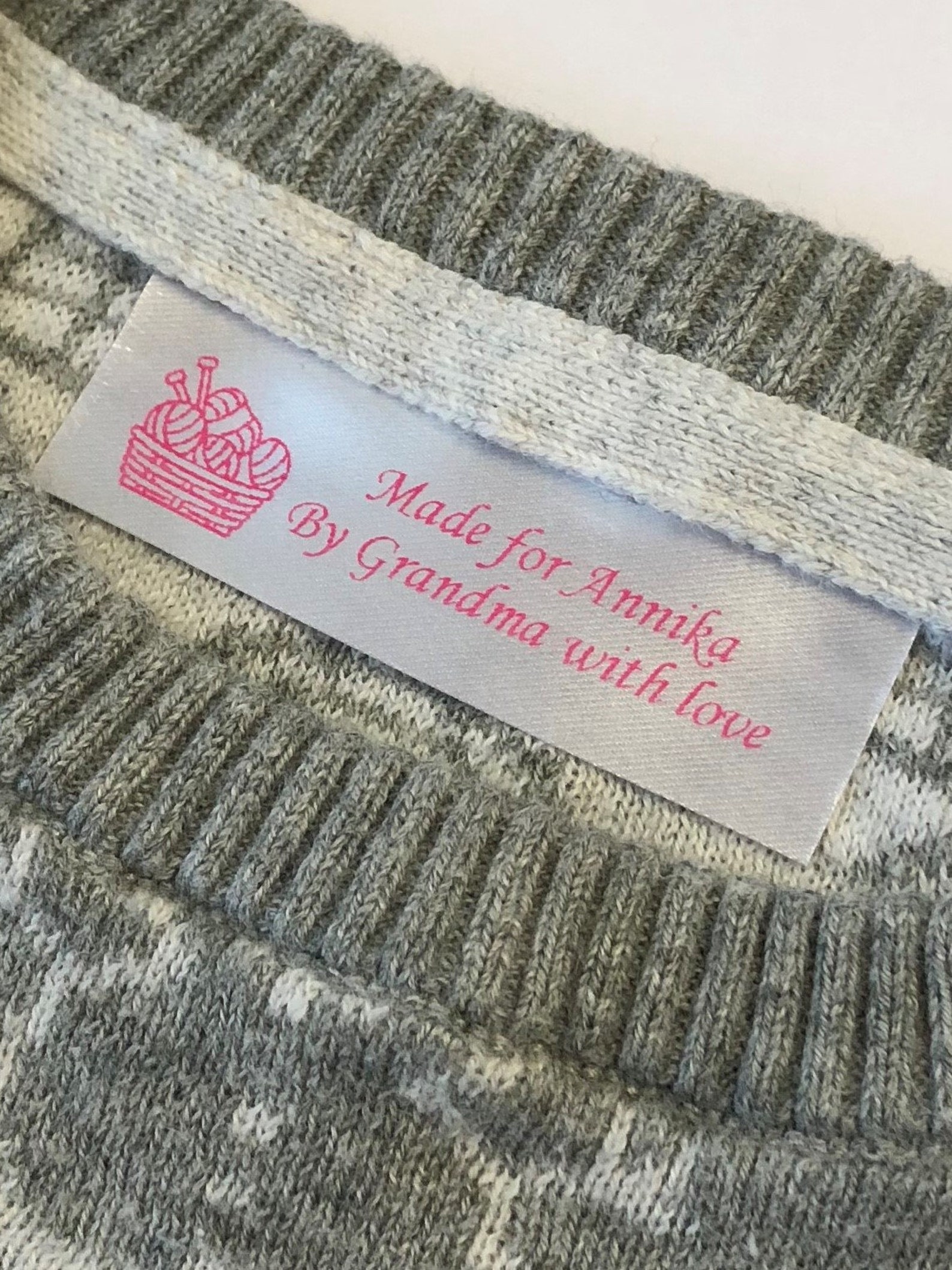 Personalized Satin Sewing Labels Etsy