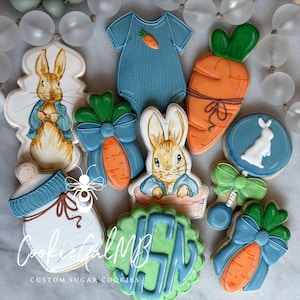 Peter Rabbit Baby Shower Cookies