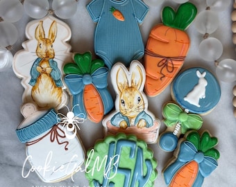 Peter Rabbit Baby Shower Cookies