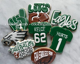 Philadelphia Eagles Inspired Cookies