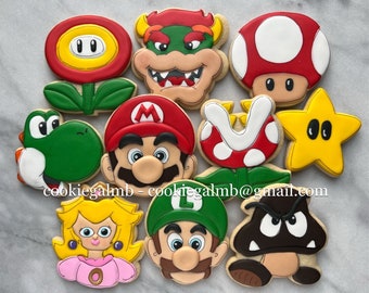 Super Mario Inspired Cookies