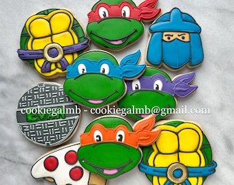Ninja Turtle Inspired Cookies