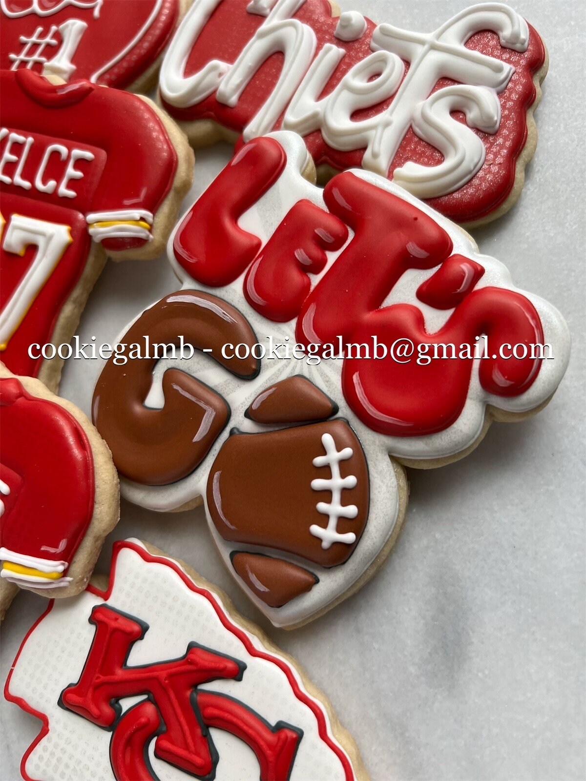 Kansas City Chiefs Inspired Cookies