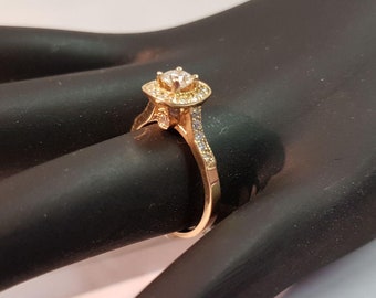 14K Yellow Gold Engagement Ring