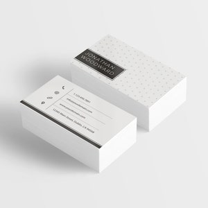 Black and White Business Card X