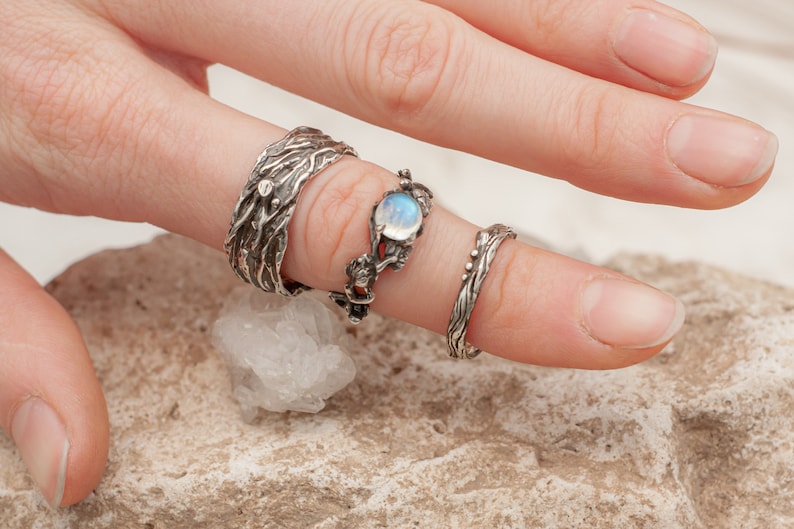 Paired Wedding Rings for Men & Women eir. Natural Etsy