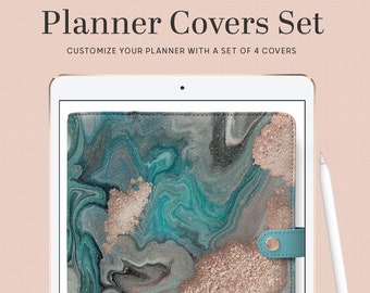 Digital Planner Covers Set | GoodNotes iPad Template