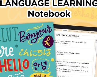 Digital Language Learning Notebook | Study Planner (PDF)