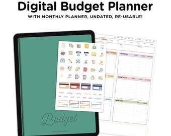 Digital budget planner ipad goodnotes, digital finance planner, budget planner digital, goodnotes budget