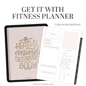 Självvårdsplanerare, digital hälsa- och skönhetsplanerare för Goodnotes, iPad-skönhet och fitnessplanerare bild 6