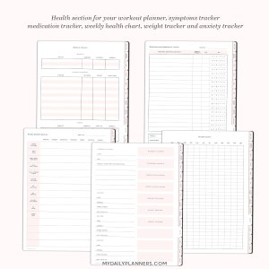 Självvårdsplanerare, digital hälsa- och skönhetsplanerare för Goodnotes, iPad-skönhet och fitnessplanerare bild 5